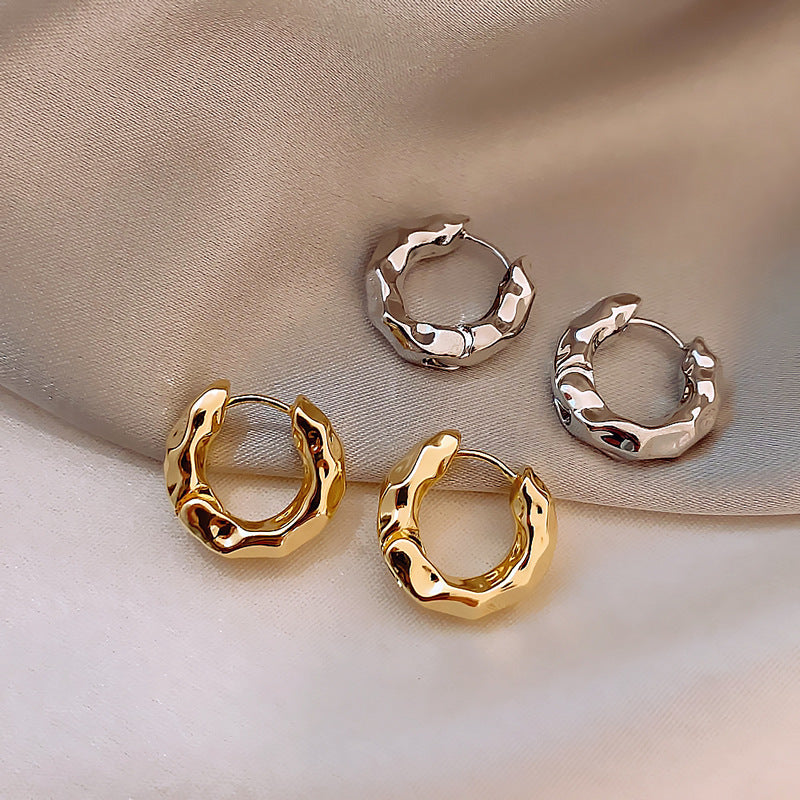 1352 925 sterling silver hoop earring
