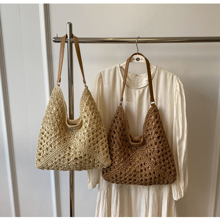 2287 paper woven beach bag