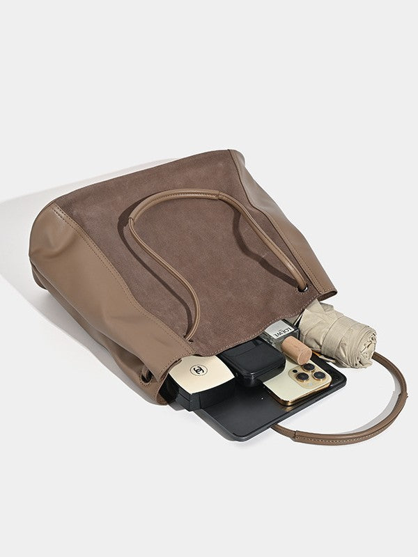 1403 suede leather handbag