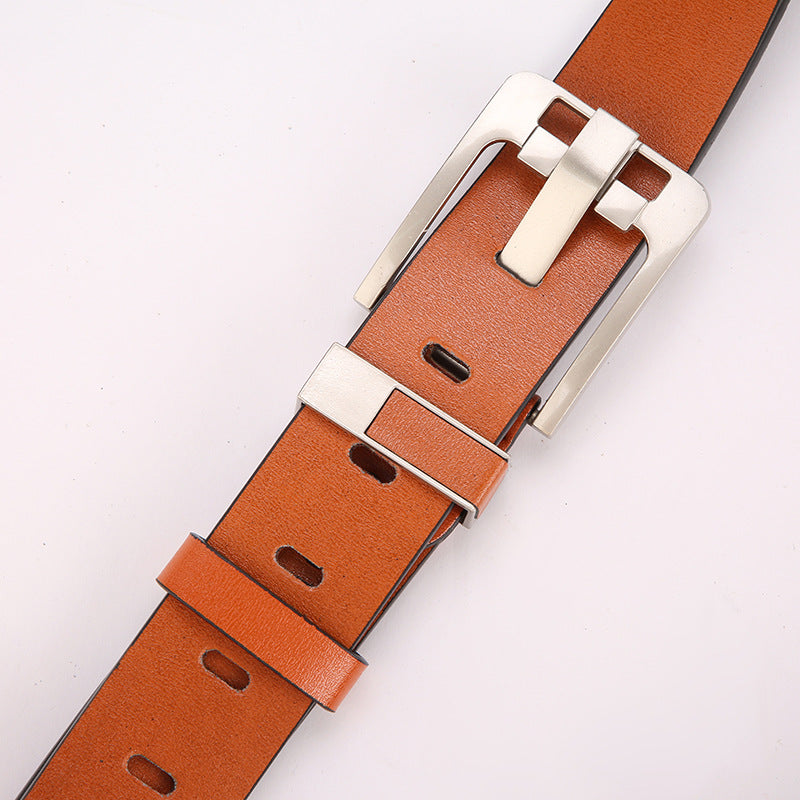 1809 metal pin buckle men's belt