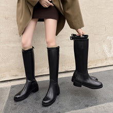 2674 genuine leather knee boots