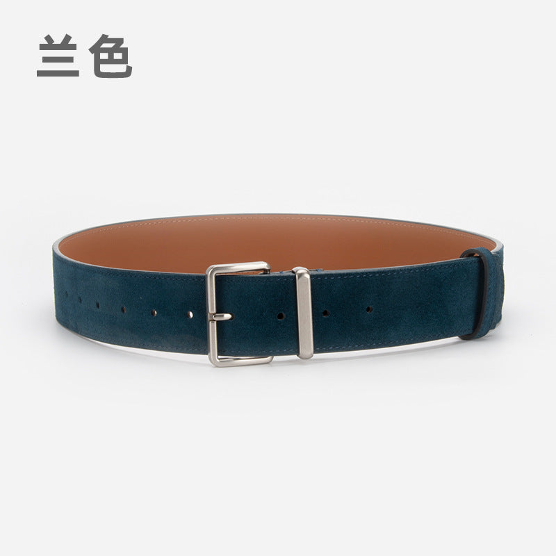 780 suede leather pin buckle leisure belt