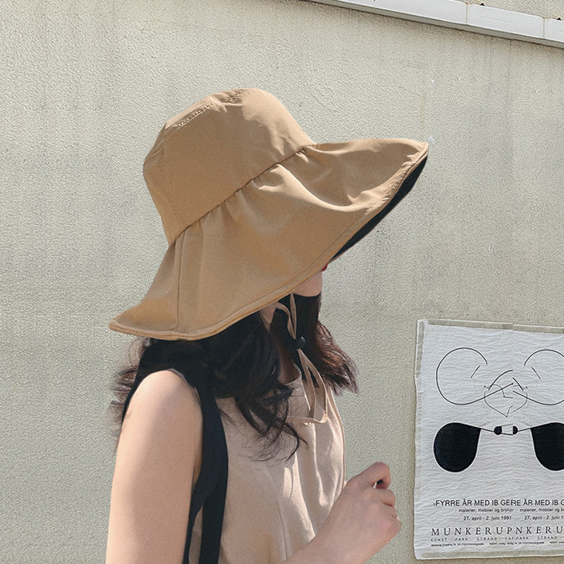 1442 sun protection fisherman large brim hat