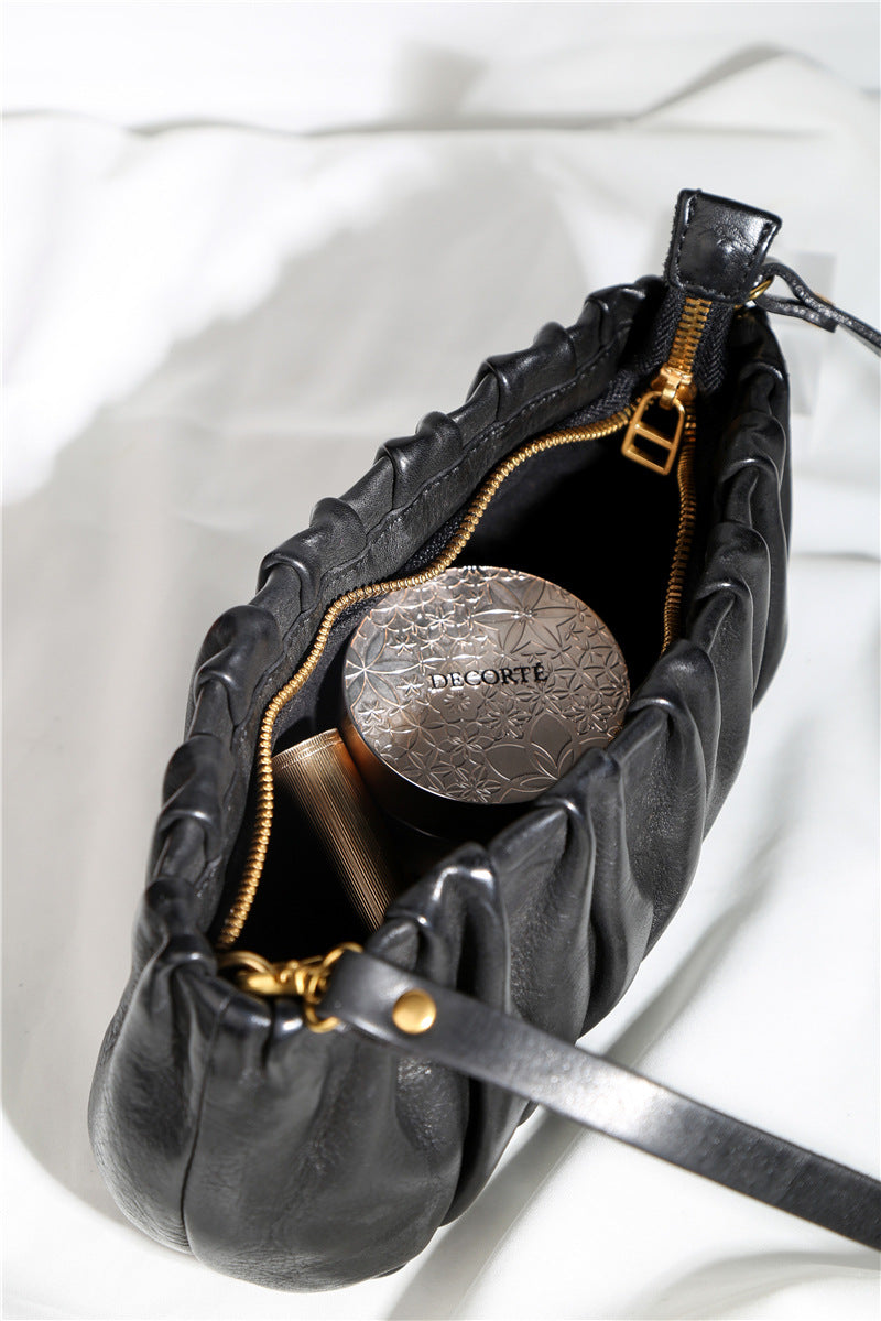 1785 elegant cowhide all-match underarm bag