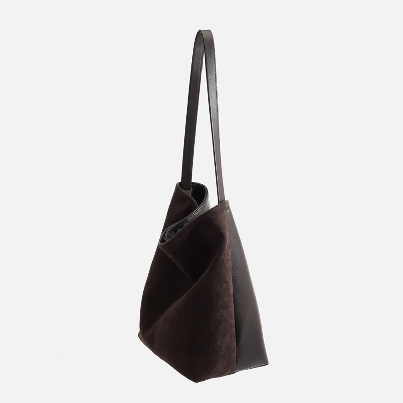1667 suede leather handbag