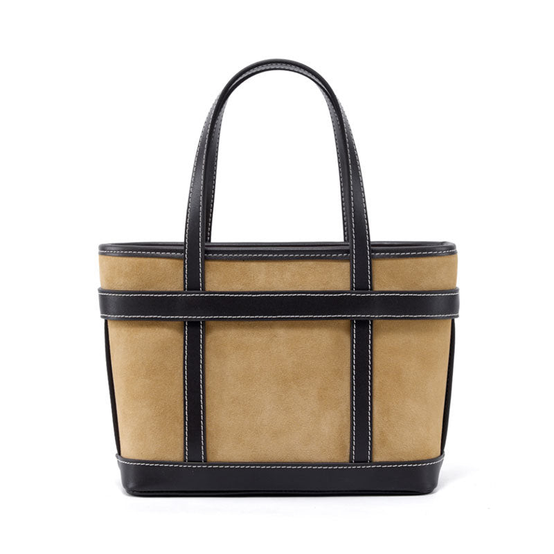 1657 suede leather large shopping bag