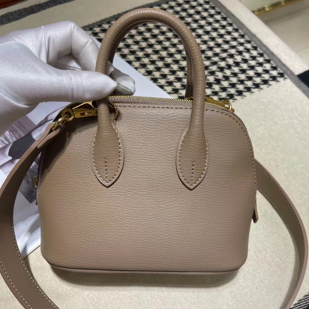 1838 leather shell crossbody bag