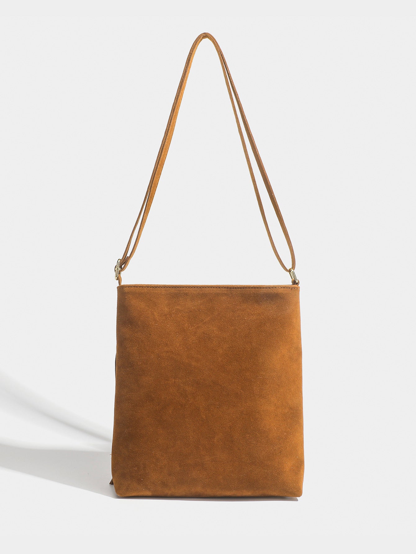 DH29 suede leather tassel shoulder bag