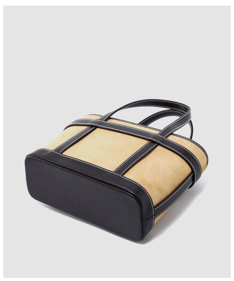 1657 suede leather large shopping bag
