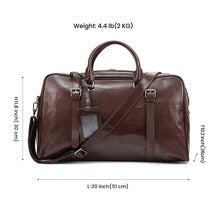2458 High-end cowhide large travel bag