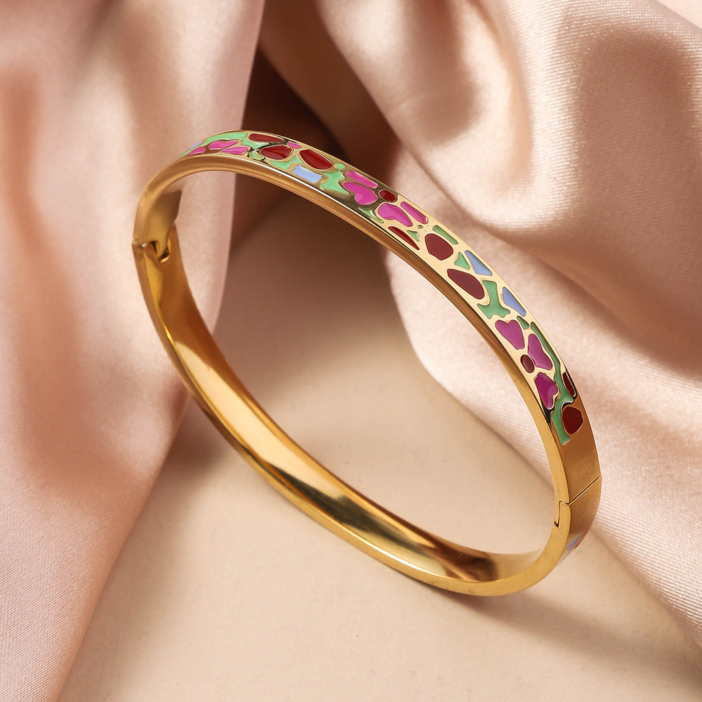 1113 enamel stainless bracelet