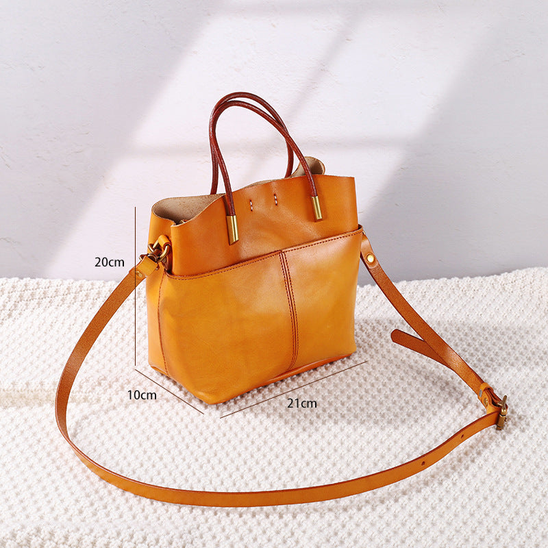 1603 genuine leather women handbag