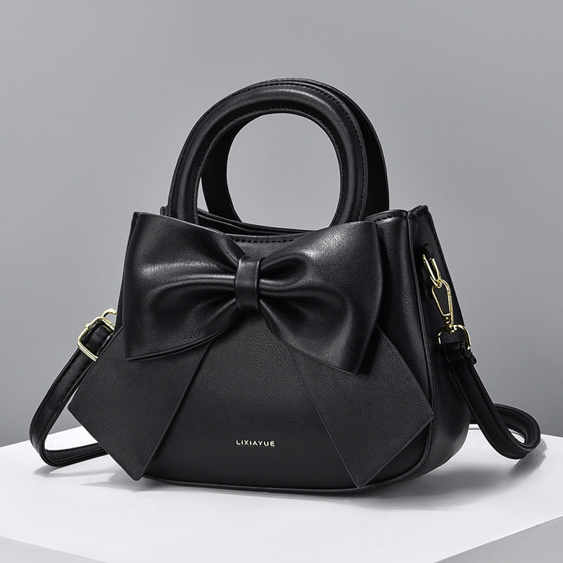 4247genuine leather women bowknot handbag