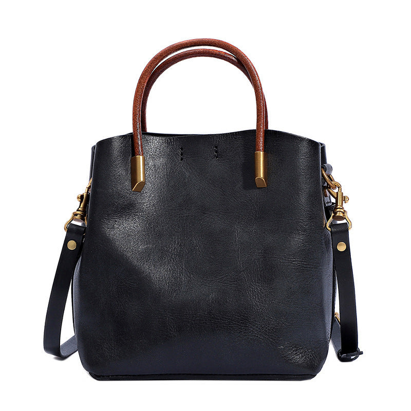 1596 genuine leather women handbag