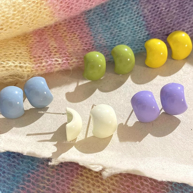 2365 candy color resin earring