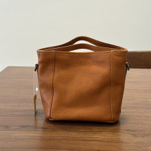 2832 genuine leather women bucket bag