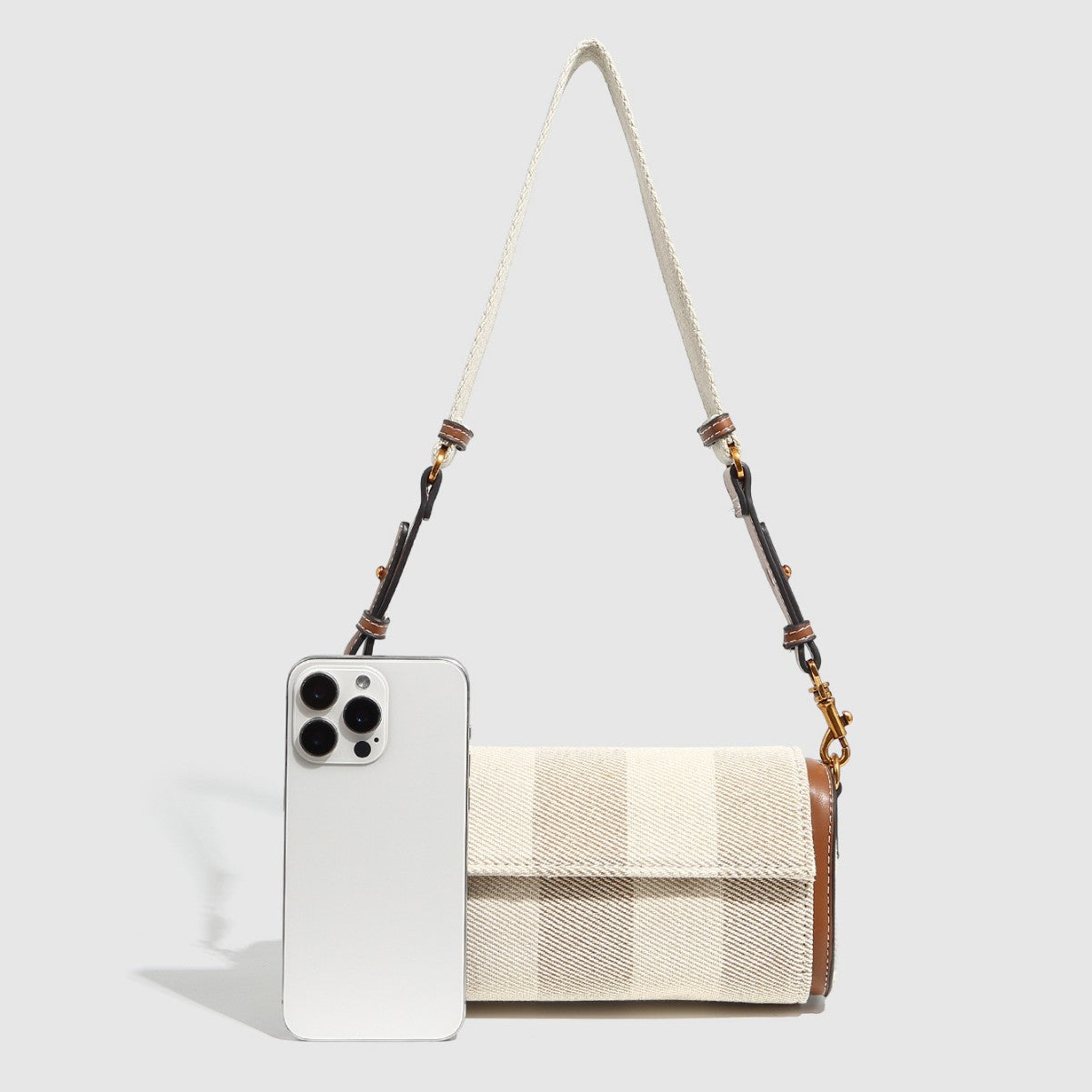 1544 small flap plaid crossbody bag