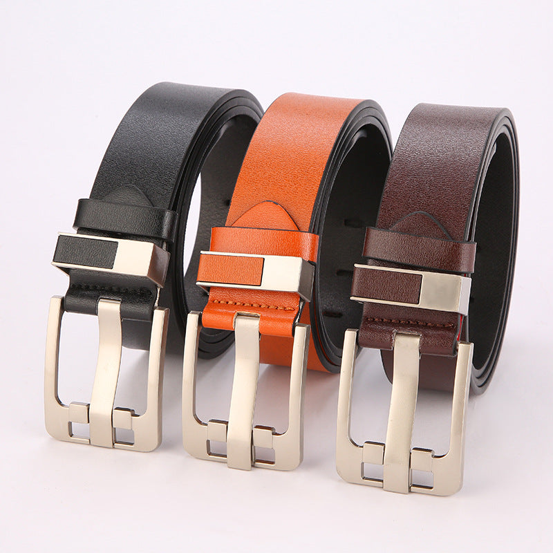 1809 metal pin buckle men's belt