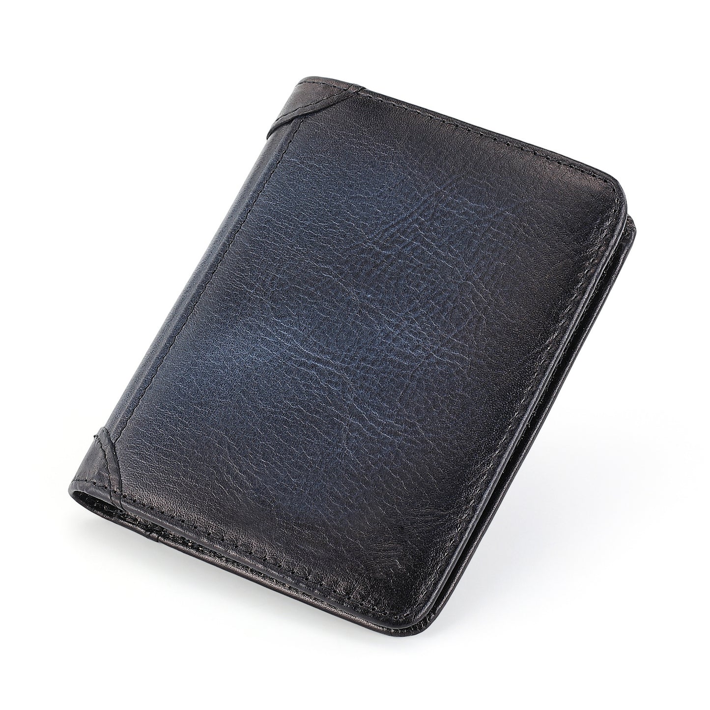 1610 genuine leather folder wallet card holder