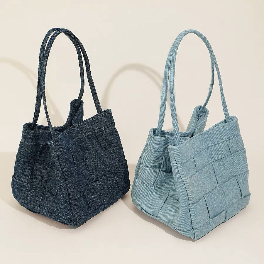 2103 denim bucket handbag