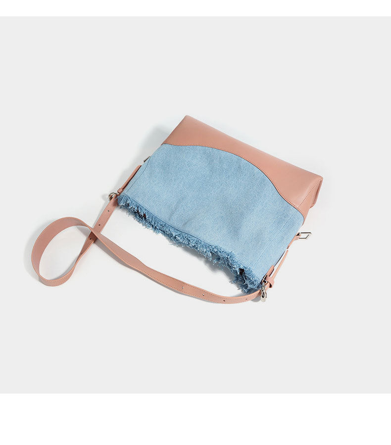 1647 large denim shoulder bag