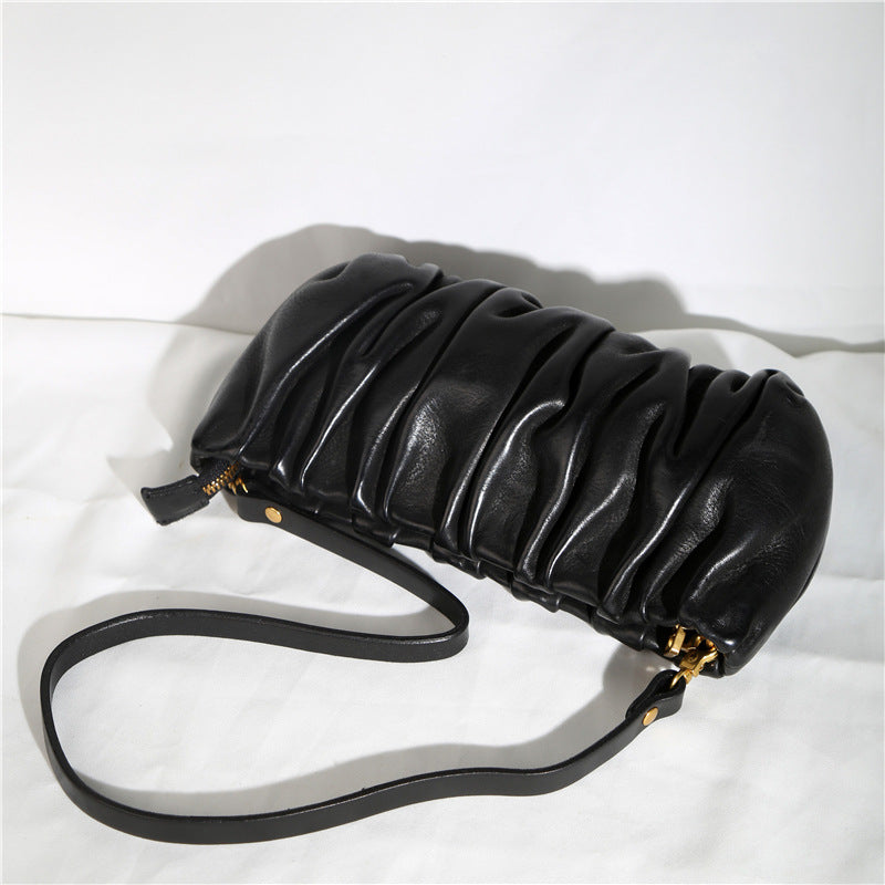 1785 elegant cowhide all-match underarm bag