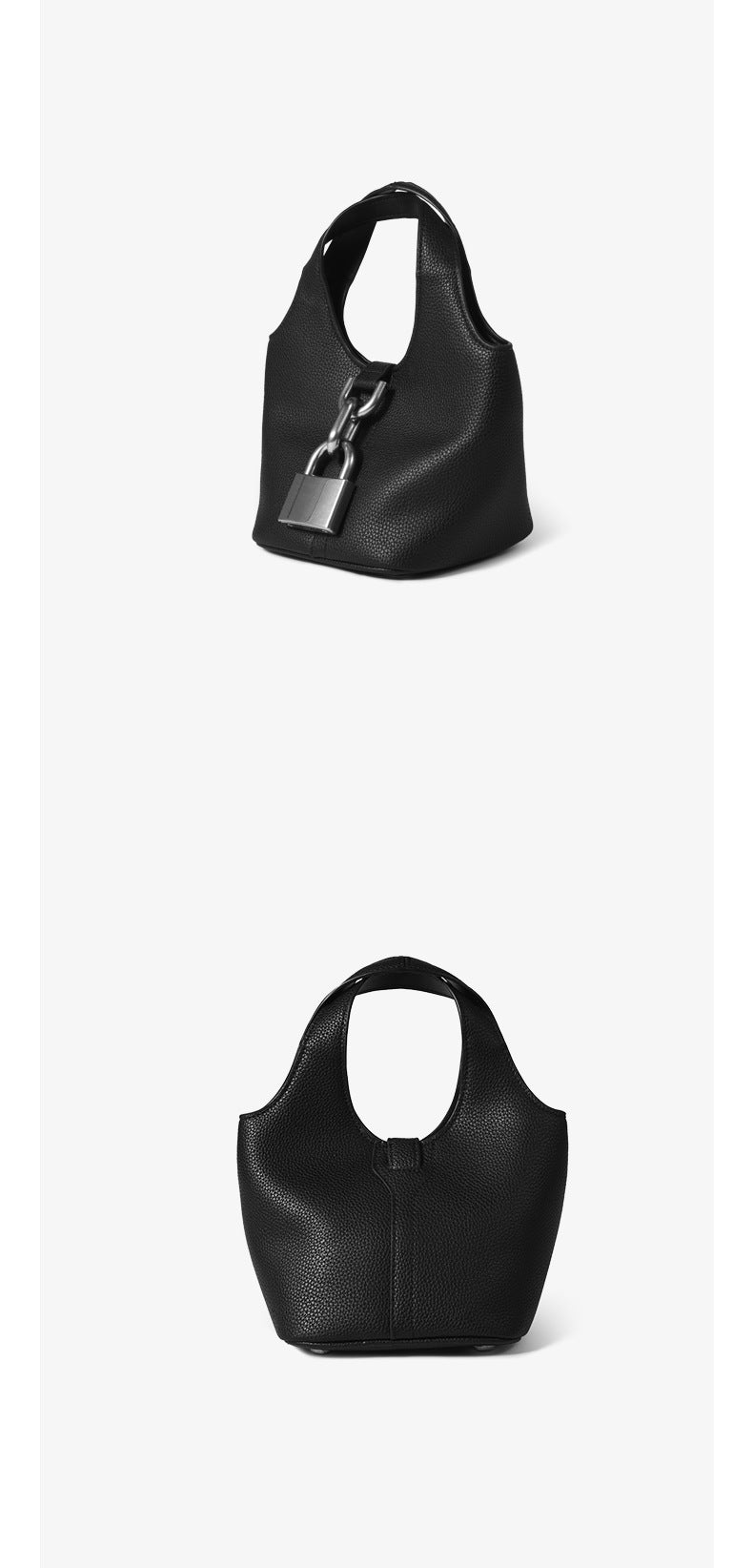 1771 small lock basket handbag