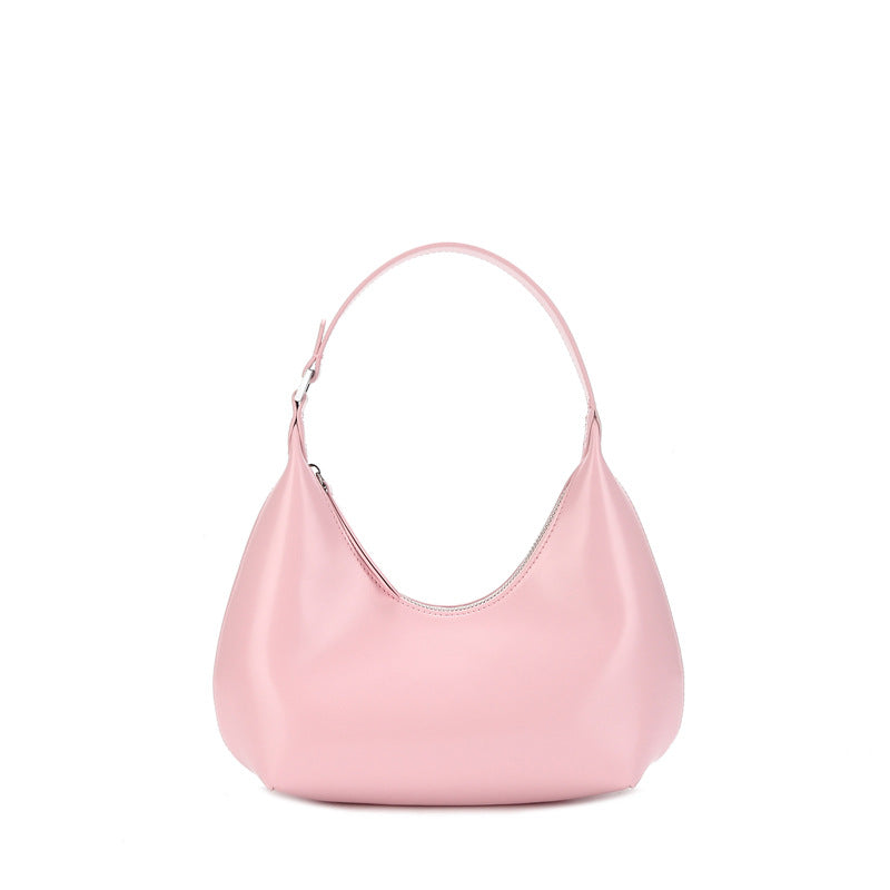 1756 patent leather half moon hobo handbag