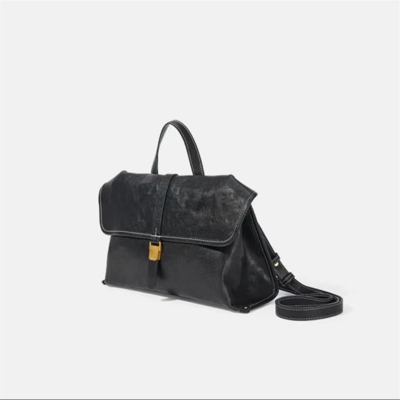 1621 genuine leather vintage messenger bag