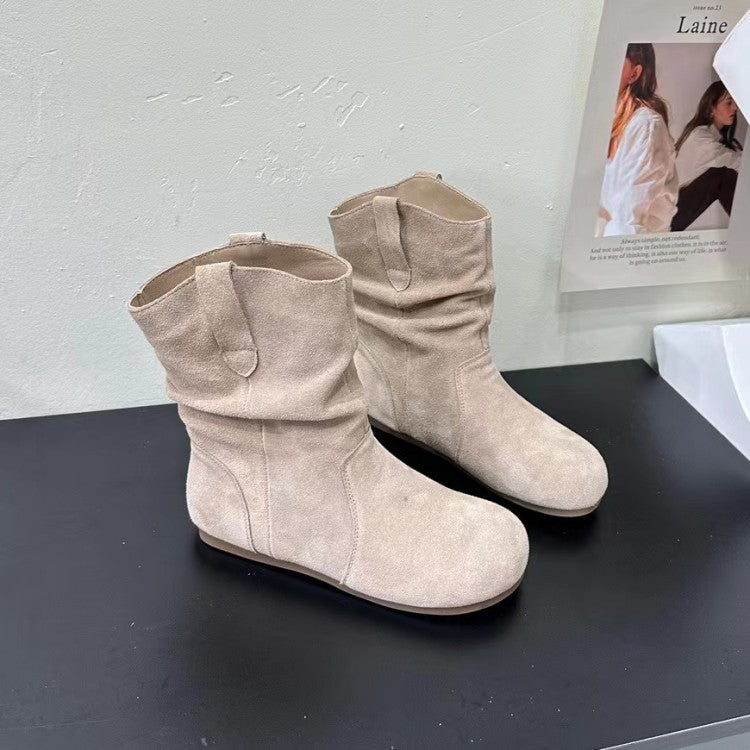 1767 suede leather winter boots