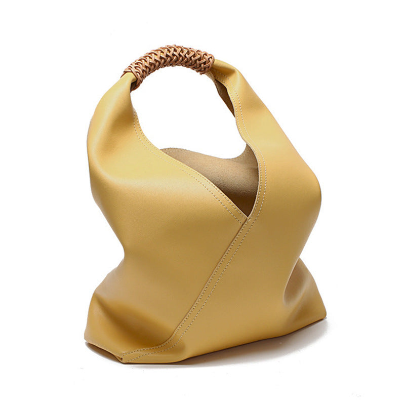 1597 women large shopping tote bag genuine leather handbag