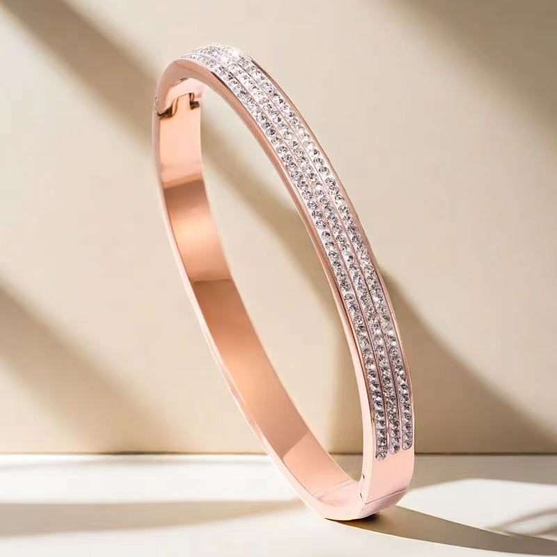 1930 titanium steel stone bracelet