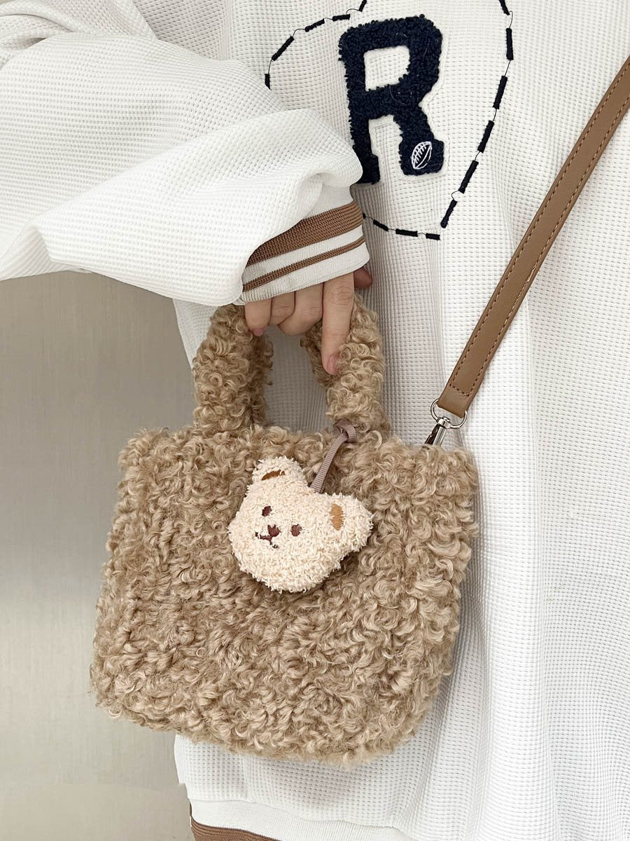 1918 mini lamb wool handbag