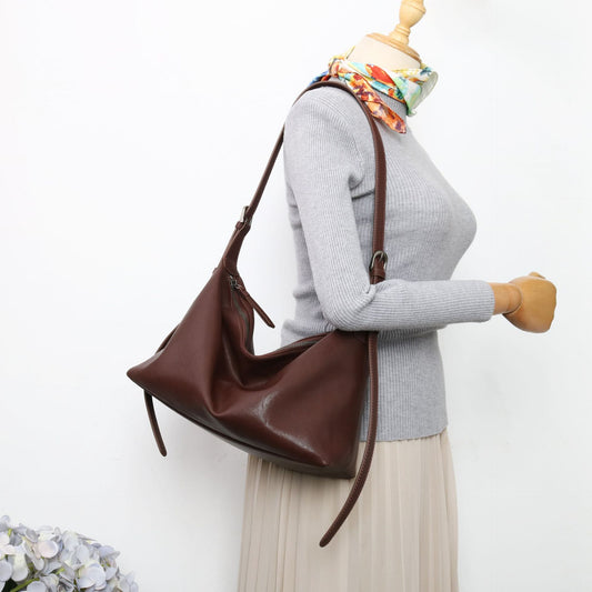 2142 cowhide leather vintage hobo bag (fedex or ups)