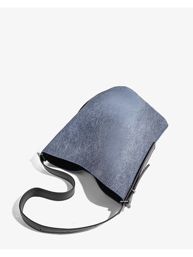 1378 large denim bucket handbag