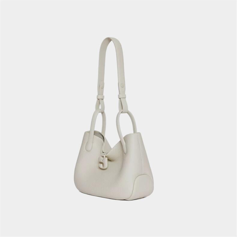 656 niche suede leather hobo bag