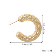 2563 luxury niche large silver needle earring