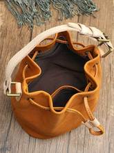 2689 cowhide bucket handbag