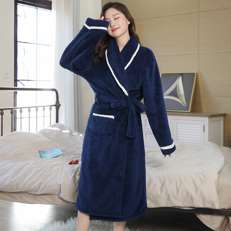 VR1 coral fleece robe