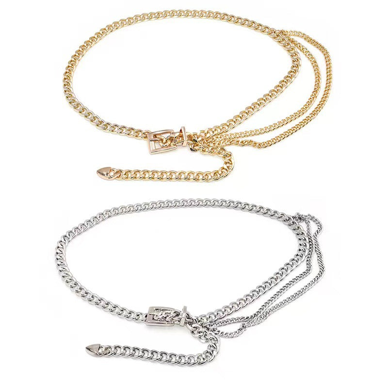 320 fashion multi-layer women chain belt