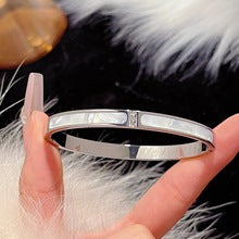 2227 titanium steel rhinestone bracelet