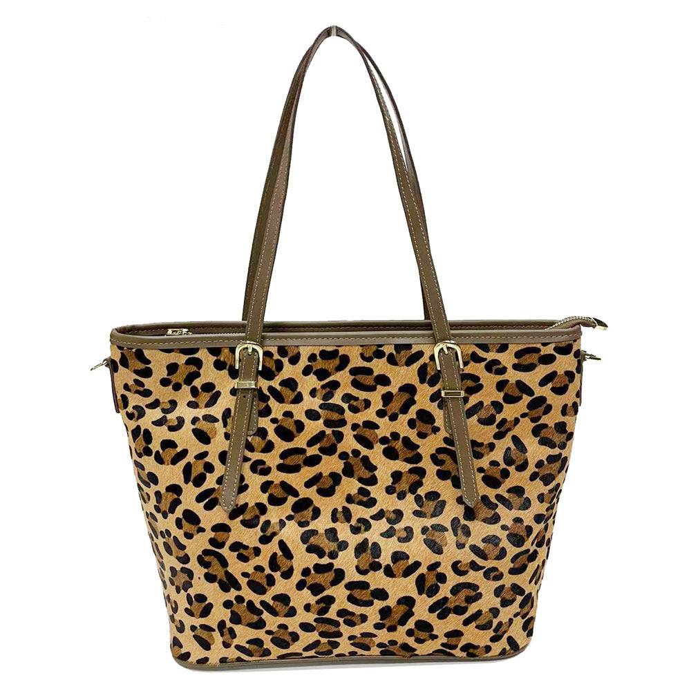 1648 leopard shopping totes