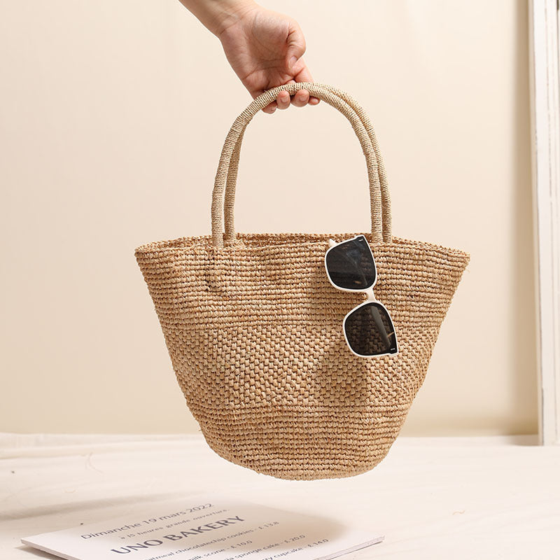 3898 fashion hand-made raffia handbag