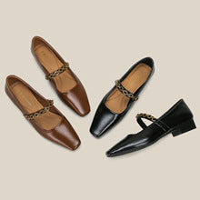 2667 square-toe mary jane flats