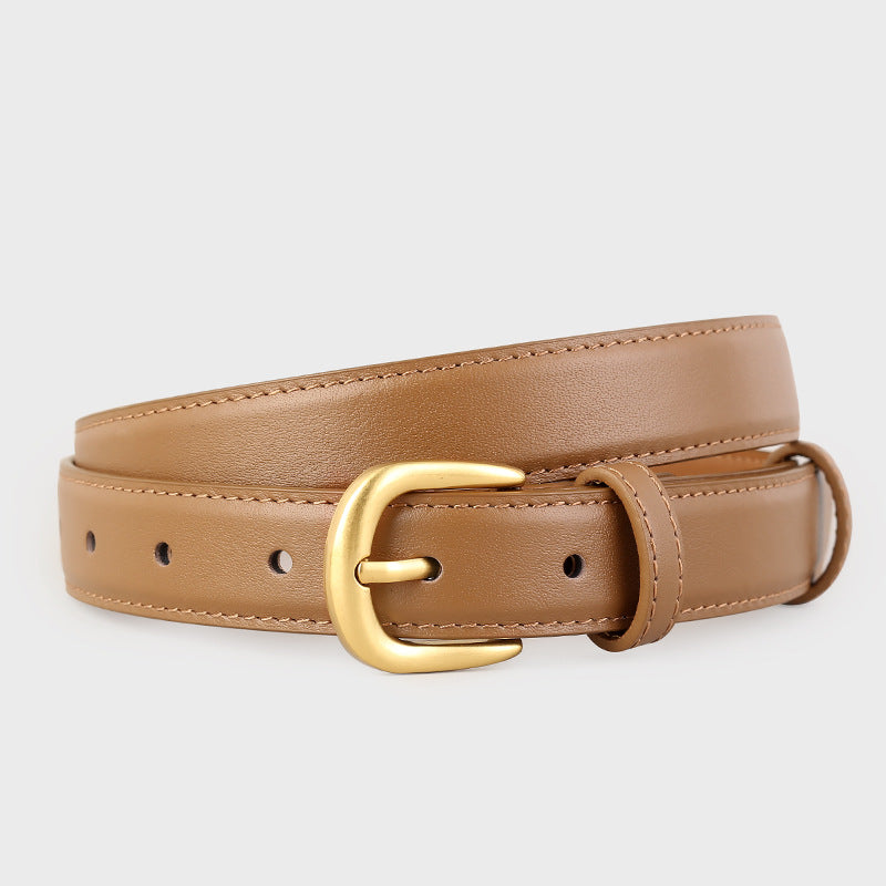 2155  2.5cm wide women leather belt