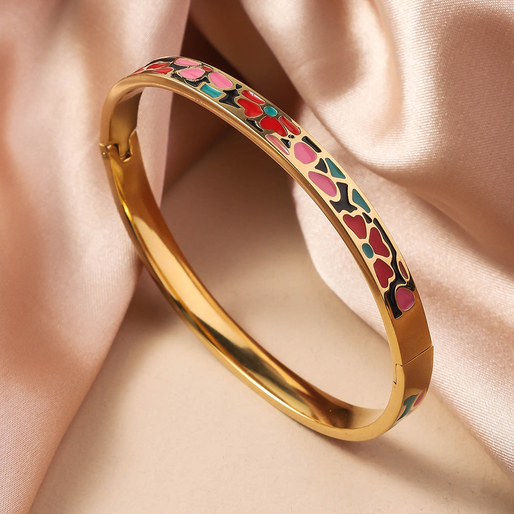 1113 enamel stainless bracelet