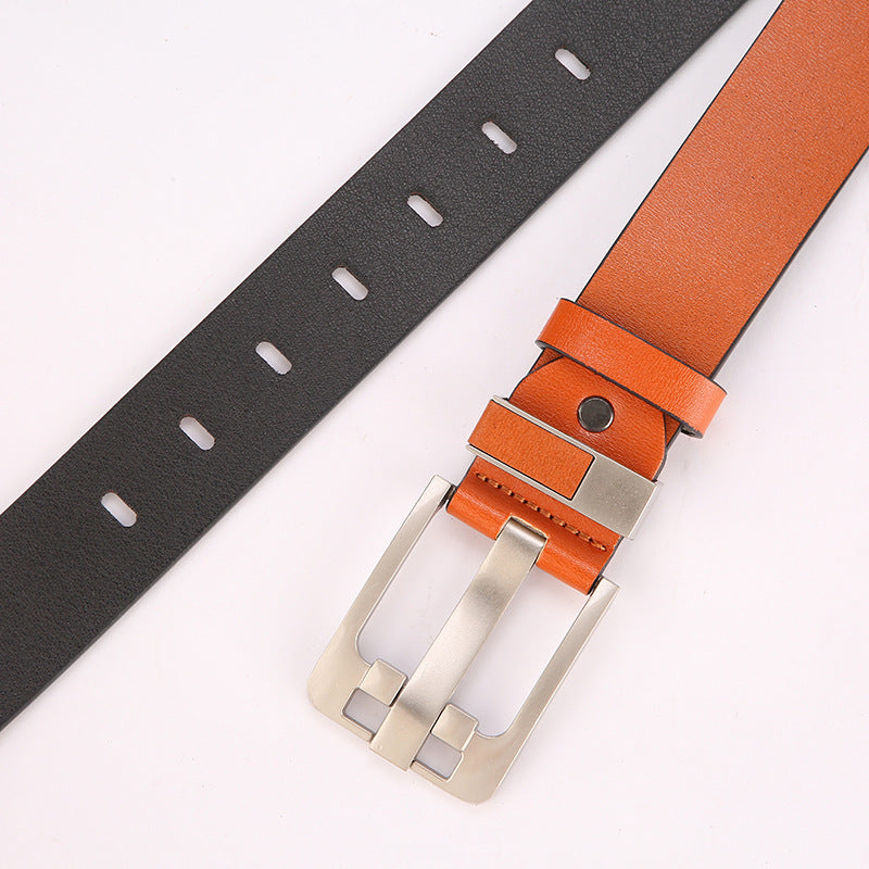 1809 metal pin buckle men's belt