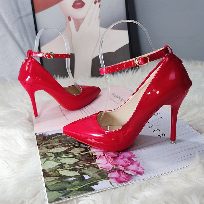 2120 lace up pumps patent leather 10cm shoes