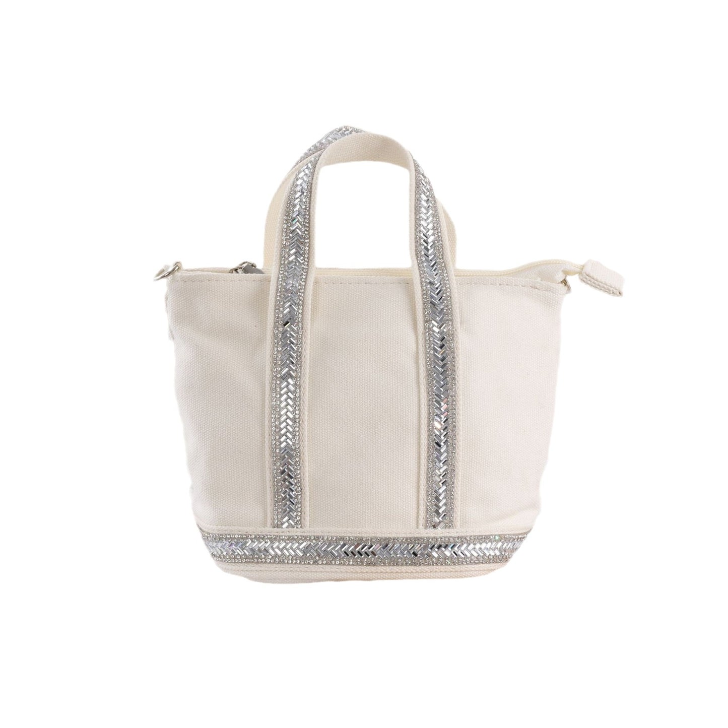 1541 bling large canvas handbag