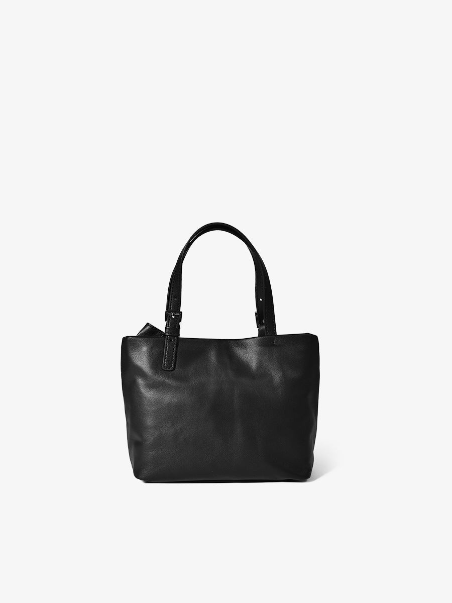 1717 genuine leather bowknot handbag